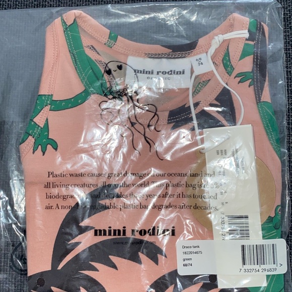 Mini Rodini DRACO Tank NWT - Picture 3 of 3